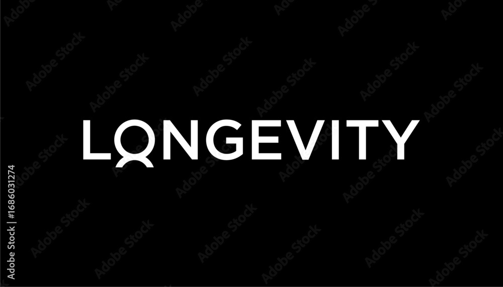 Obraz premium longevity health life logo design template