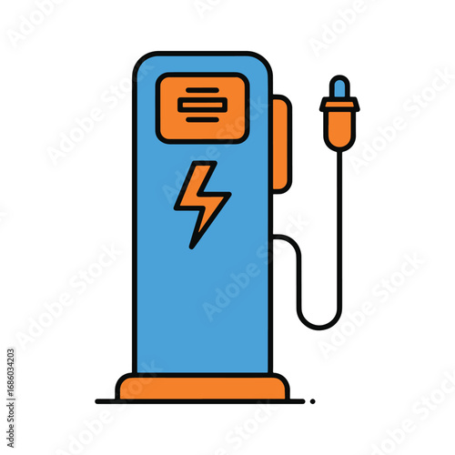 Electric vehicle charging station powering a sustainable future