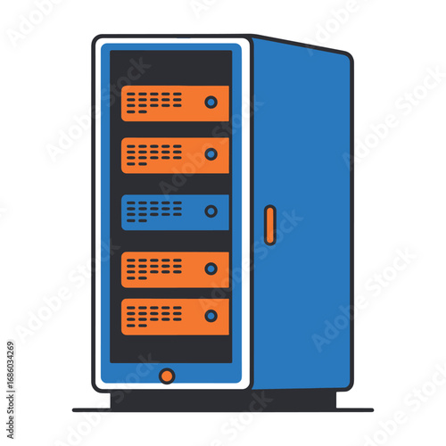 data server rack for technology and business solutions