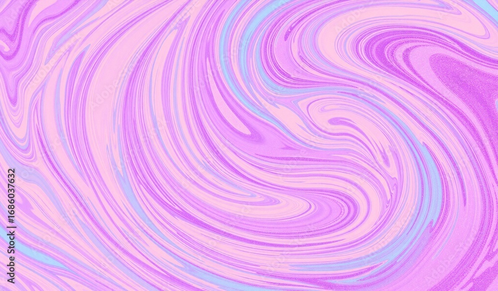 Obraz premium A dynamic abstract image showcasing flowing, iridescent streams of light pink, purple, and hints of sky blue liquid art.