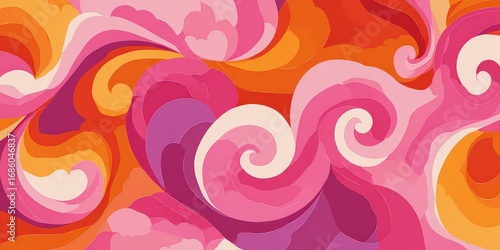 Wallpaper Mural Abstract Psychedelic Swirl Pattern Background Torontodigital.ca