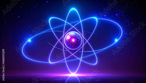 Atomic structure in a cosmos