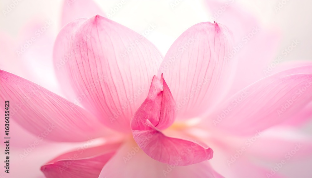 Fototapeta premium Delicate pink lotus flower petals