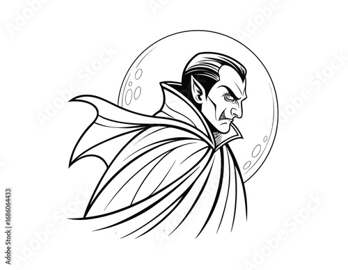 Two figures of an angel and a demon opposite each other, white and black. The confrontation of good and evil
