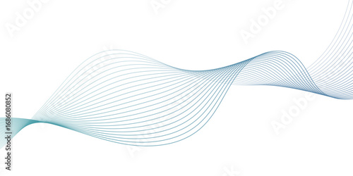 Abstract background with waves for banner. Web banner size. Vector background with lines. Element for design isolated on white.