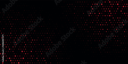 modern abstract background of red dots on black background, vector background