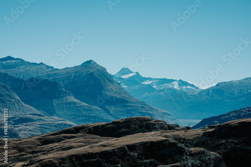 Mt.Aspiring view from Rocky Mountain Track near Wanaka, New Zealand