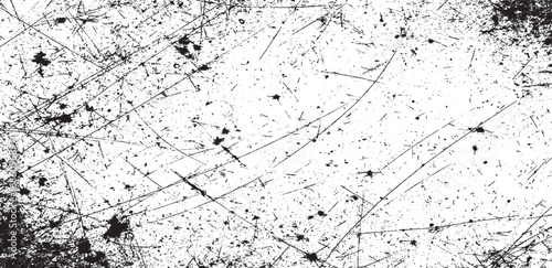 Abstract surface dust and rough dirty wall background concept. Worn, torn, weathered effect. Vector illustration old black grunge texture  black and white urban vector texture. design brush strokes. 
