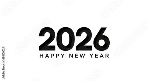 Happy New Year 2026 Celebrate the arrival of the new year with this festive design