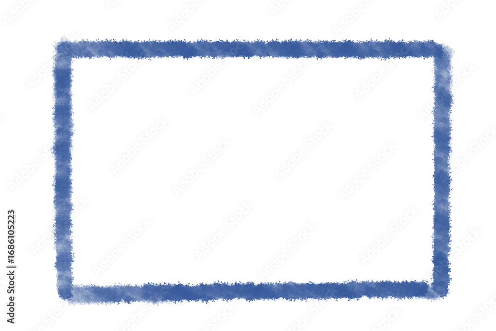 Fototapeta premium blue watercolor line frame