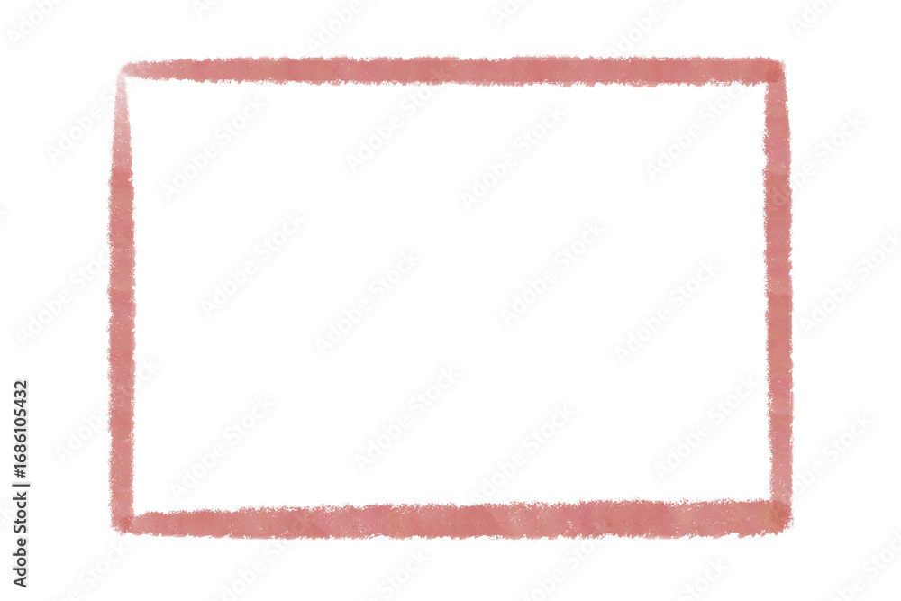 Obraz premium Red watercolor line frame