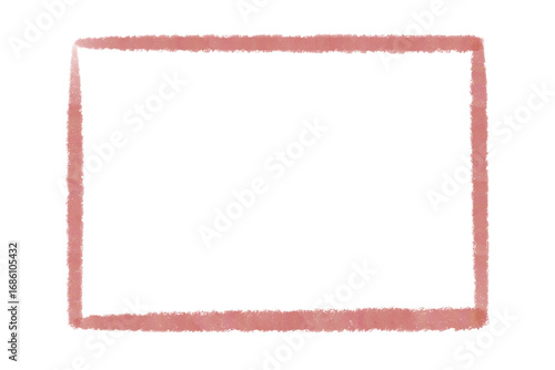 Red watercolor line frame