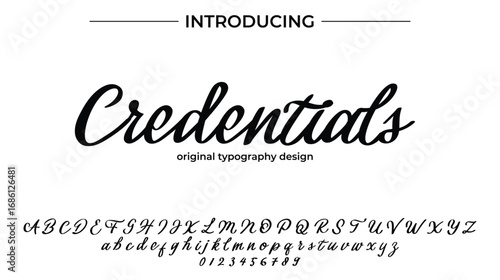 Credentials - Elegant Script Font for Smooth Handwritten Design and Creative Typography