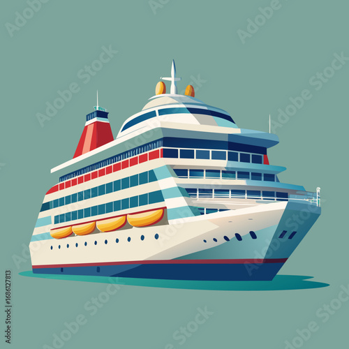 cruise ship illustration
