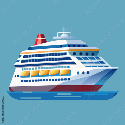 cruise ship illustration