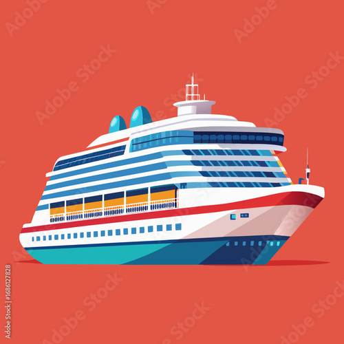 cruise ship illustration