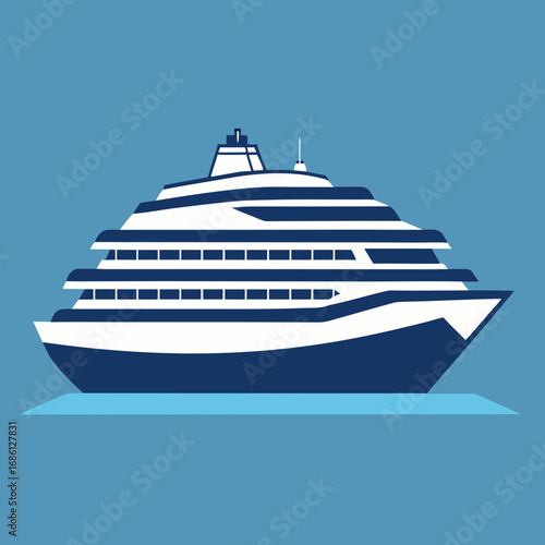 cruise ship illustration
