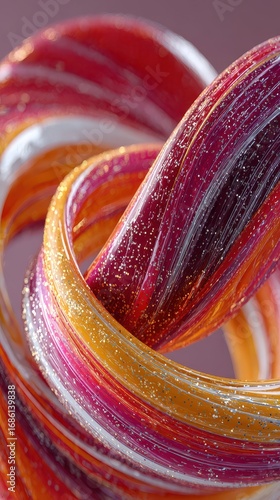 Wallpaper Mural Colorful candy with a spiral shape and a shiny surface Torontodigital.ca