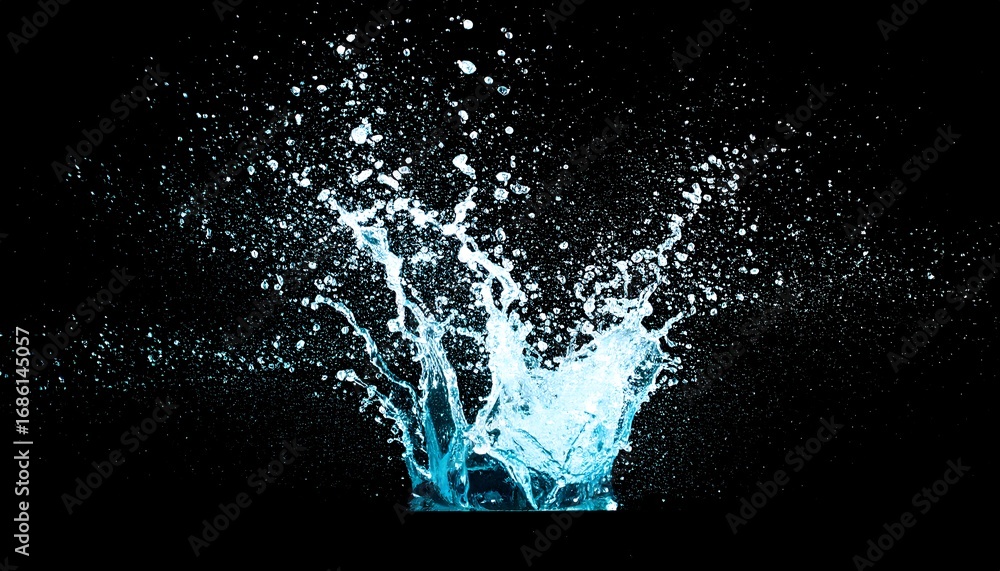Obraz premium Abstract water splash explosion