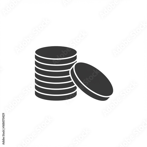 2D Stack of coins icon
