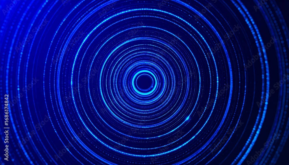 Obraz premium Abstract concentric circles of light
