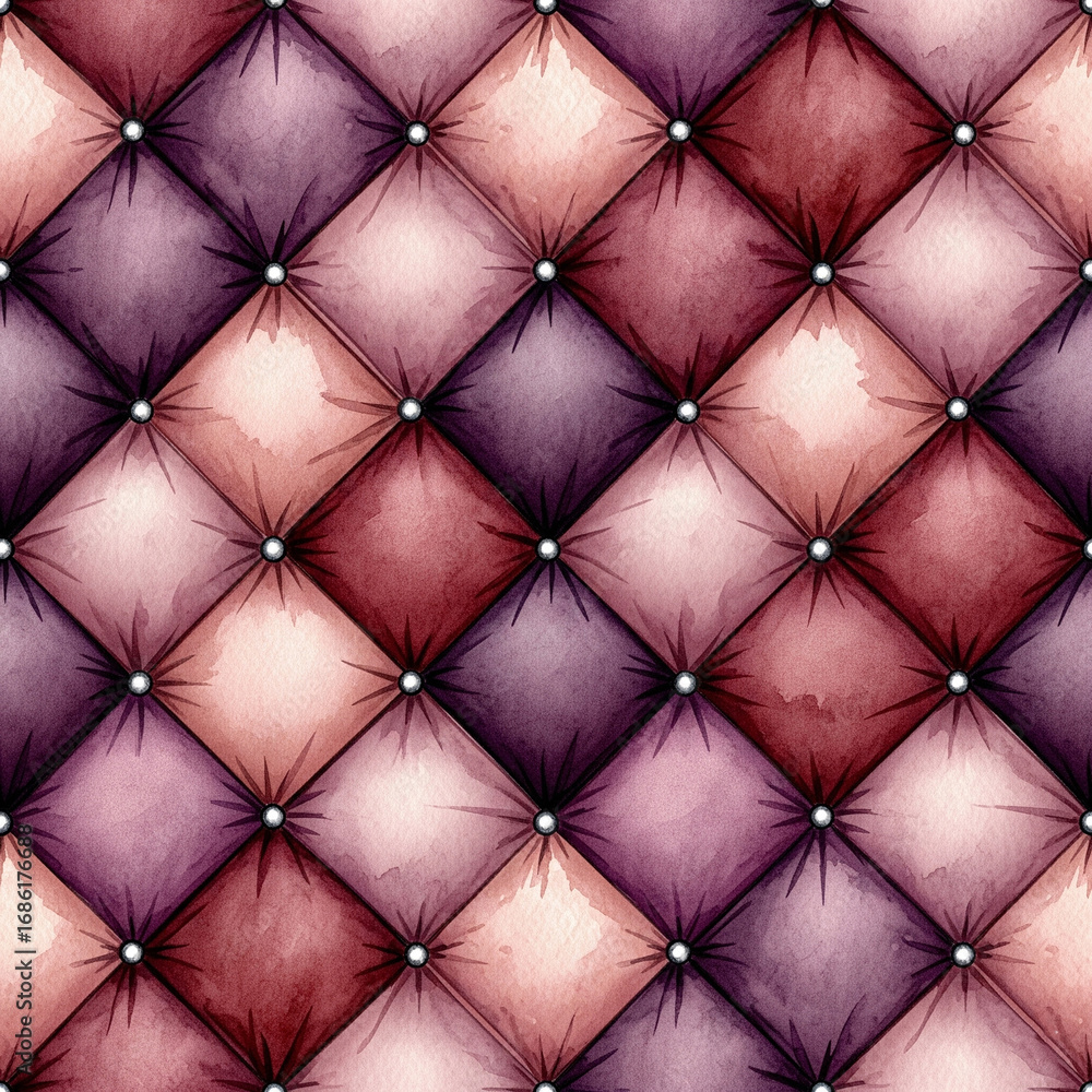 Fototapeta premium Blue Diamond Tufted Digital Paper