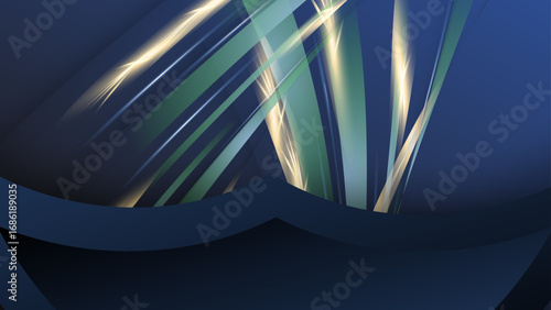 Blue gold background