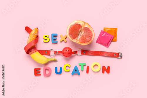 Text SEX EDUCATION with con...