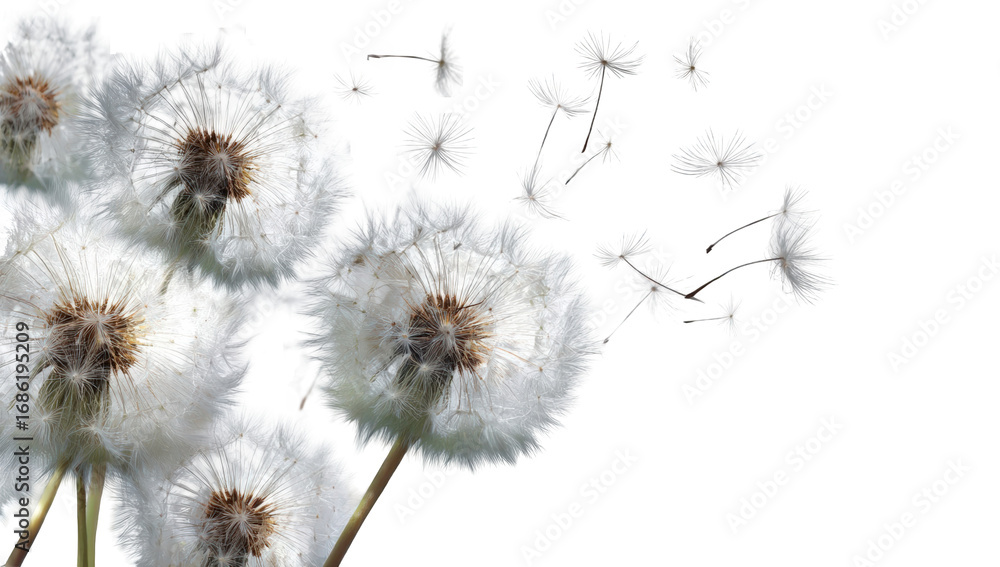 Obraz premium Dandelions in Flight