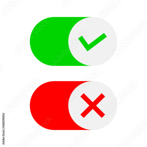 yes and no switch button element