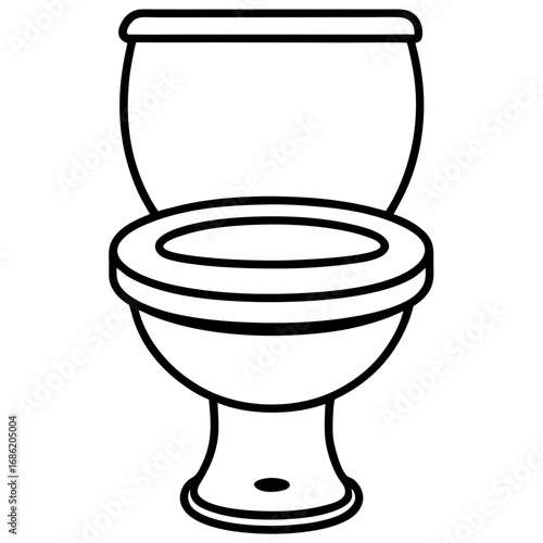 toilet bowl isolated