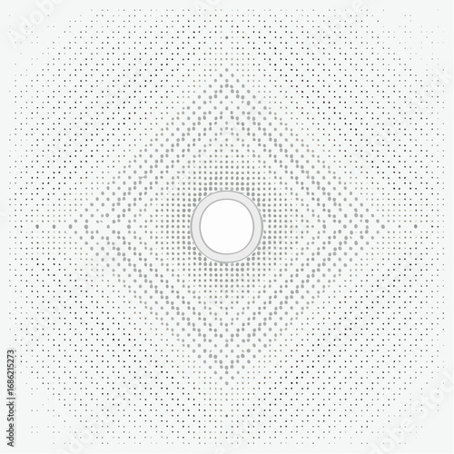 Black and white halftone background with a wavy effect
4