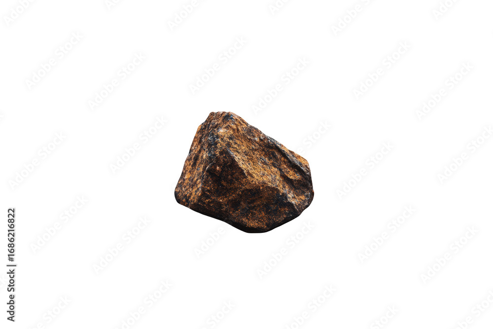 Fototapeta premium Close-up of a dark brown rock