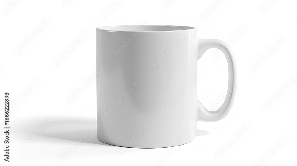 Fototapeta premium white cup isolated on white