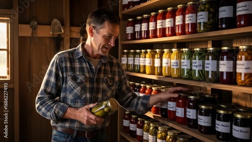 Preservation: A Farmer's Harvest Bounty in Rustic Setting