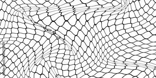Net pattern. Rope net vector silhouette. Soccer, football, volleyball, tennis and tennis net pattern. Fisherman hunting net rope texture / pattern.