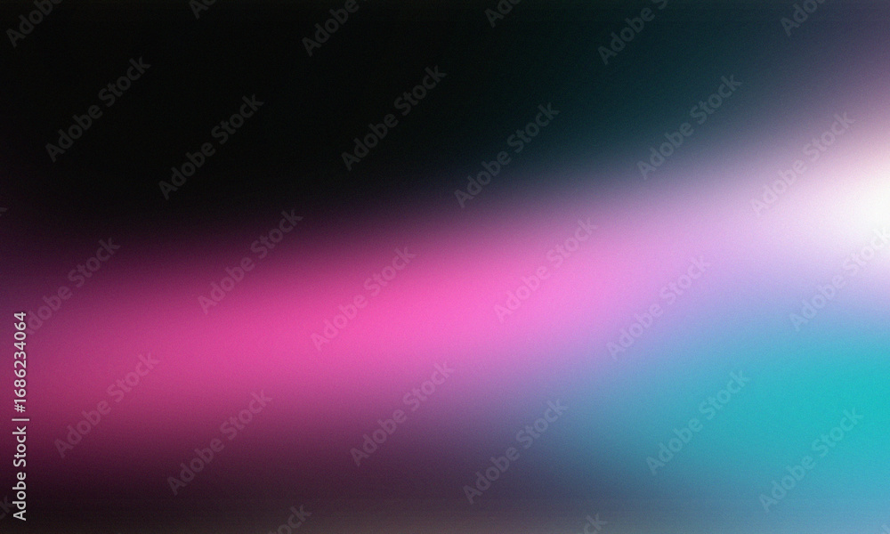 Fototapeta premium Vibrant gradient of pink, blue, and white light creates a dreamy, abstract background.