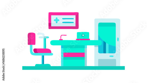 Find best medical clinic interior design hospital reception area doctor office illustration vector art