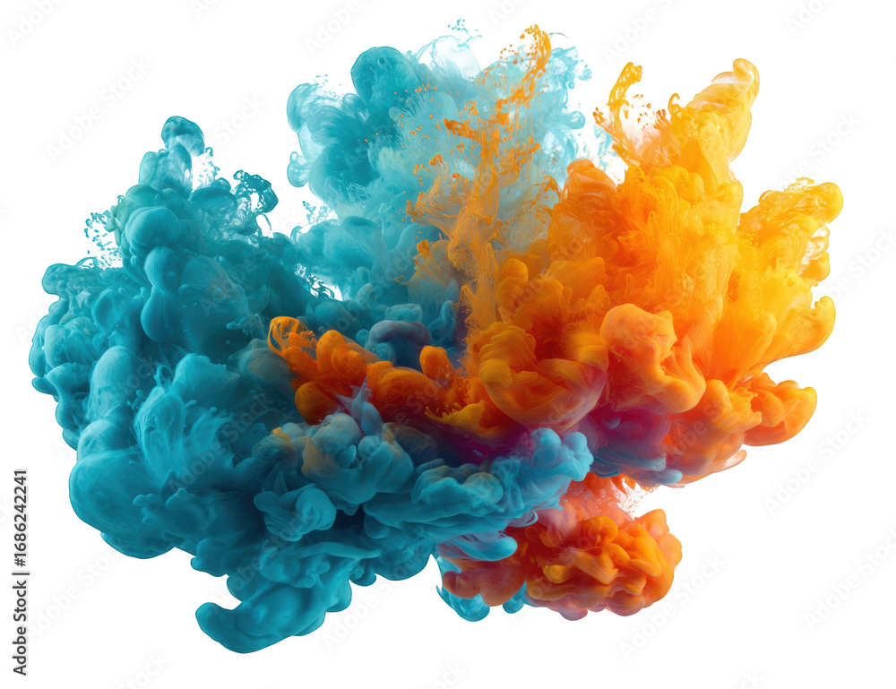 Obraz premium Abstract swirling colors in a cloud form