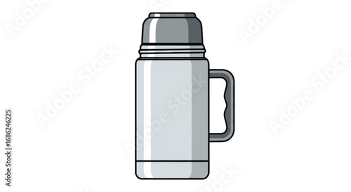 Insulated Thermos Bottle for Hot and Cold Beverages.