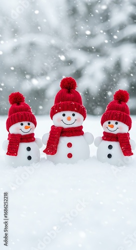 Wallpaper Mural 雪の日の家族写真 Torontodigital.ca