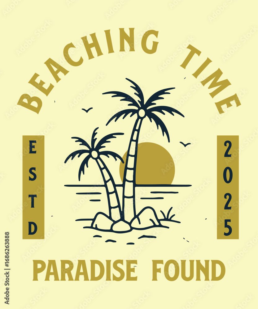 Naklejka premium you will get vintage retro t shirt illustration, outdoor badge logo design