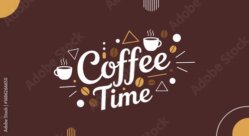 Enjoy a delightful coffee break! Perfect for social media, blogs, and cafe promotions, coffee time