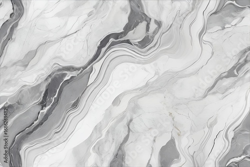 Wallpaper Mural Luxury White and Gray Marble Texture with Natural Veins Torontodigital.ca