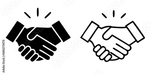 handshake vector illustration