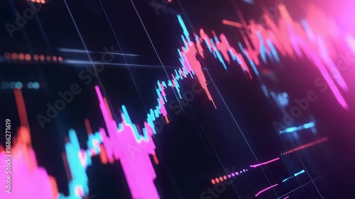 Wallpaper Mural Stock market graph showing increasing trends in investment and finance Torontodigital.ca
