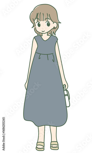 ワンピースを着た女の子