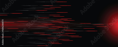 Modern Abstract geometric red and black color Background. Motion, sport, lines. Poster, wallpaper, Landing page. Vector Illustration