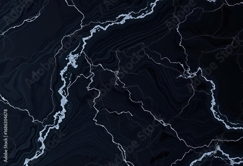 Swirling black marble texture with deep shadows and subtle veining,   stone texture,  high resolution