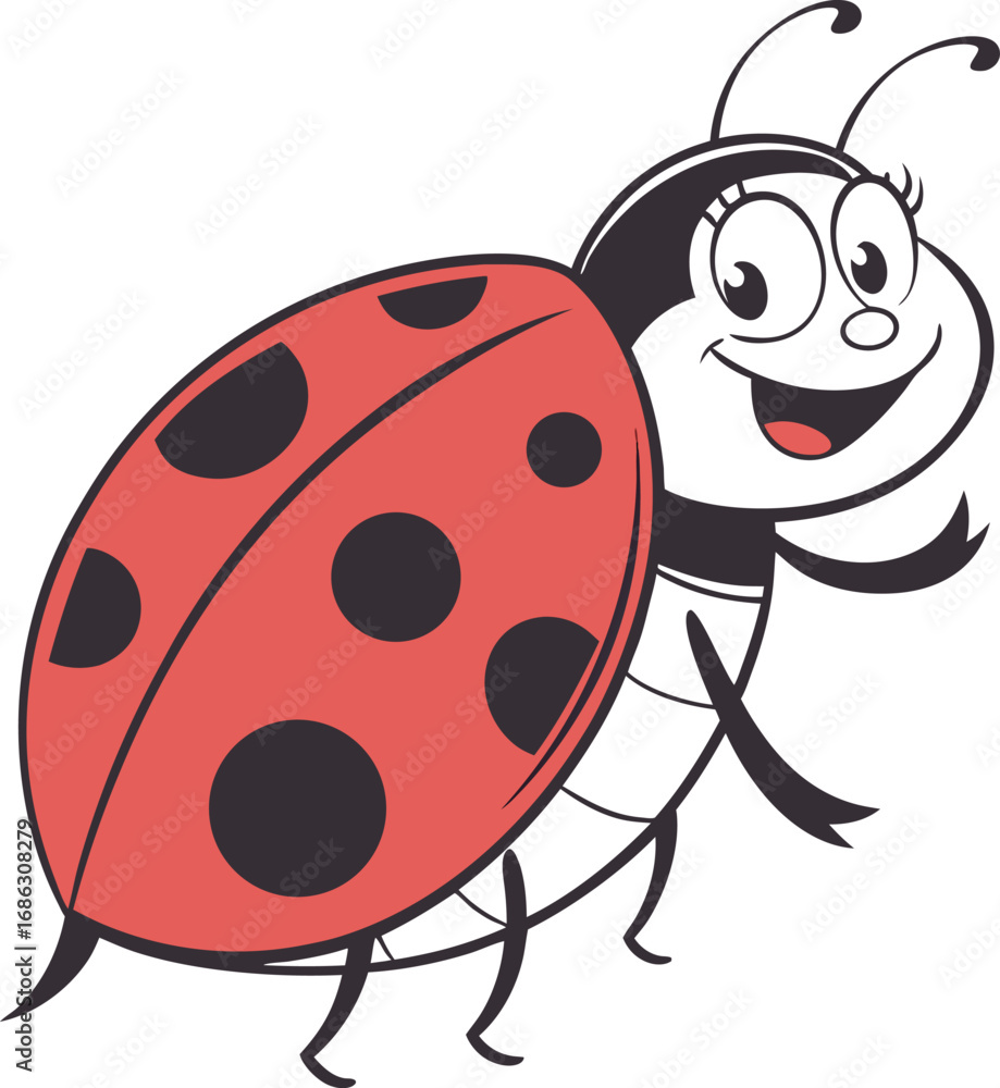 Obraz premium ladybird vector illustration